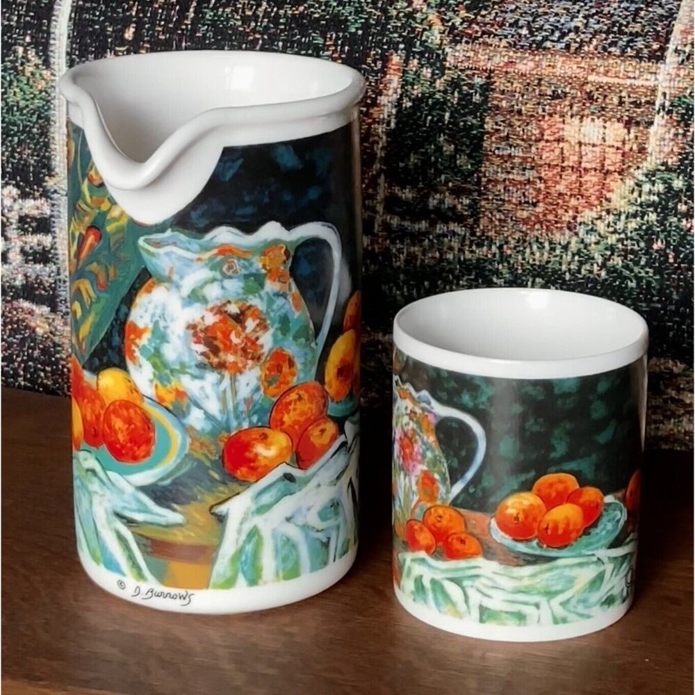 Matching CHALEUR Mug & Pitcher, Inspired by French  Painter, Paul Cezanne